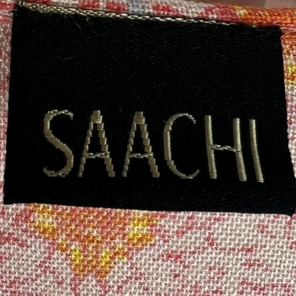 SAACHI Colorful Color block Floral Boxy Cut Kimono - Picture 3 of 9